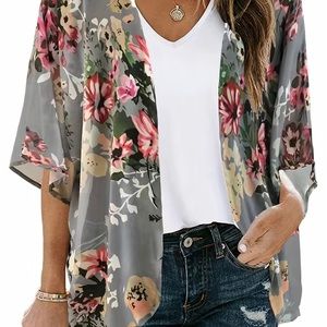 Lightweight Floral Coverup